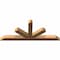 Ekena Millwork Saratoga Timber Gable Bracket, Western Red Cedar, 84"W x 35"H x 5 1/2"D x 5 1/2"F, 10/12 Pitch GBW084X35X0606SAR00SWR - alternate 2
